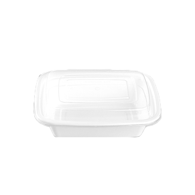 16oz White Plastic Serving Box