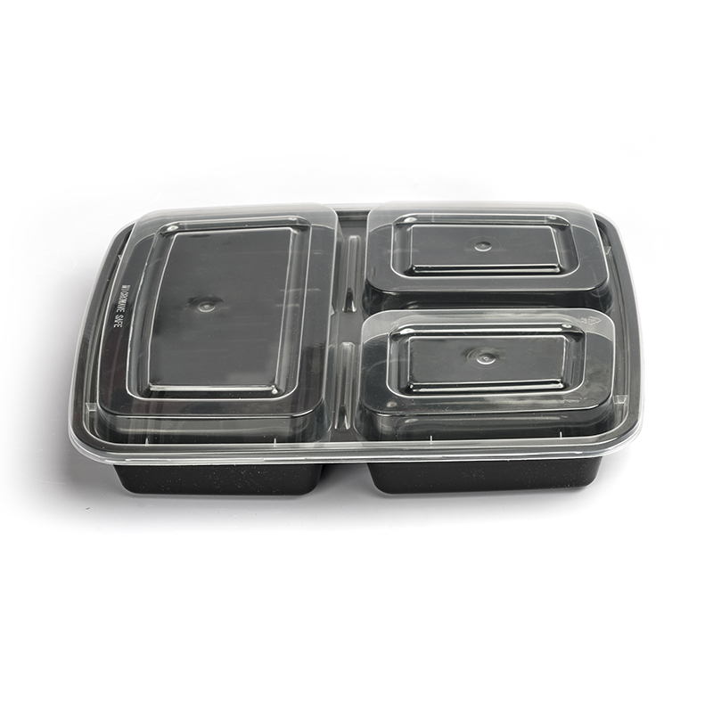 3 Compartment Disposable Food Storage Box