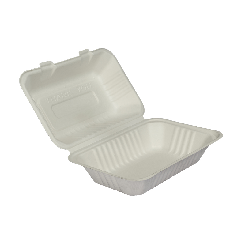 White Compostable Food Packaging Box